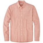Chemise à rayures pour homme Blanc cassé-Rouge