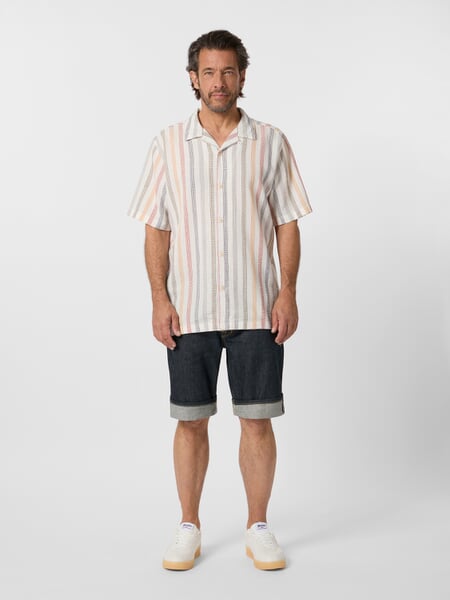 Chemise homme à rayures Multicolore, présenté sur un modèle