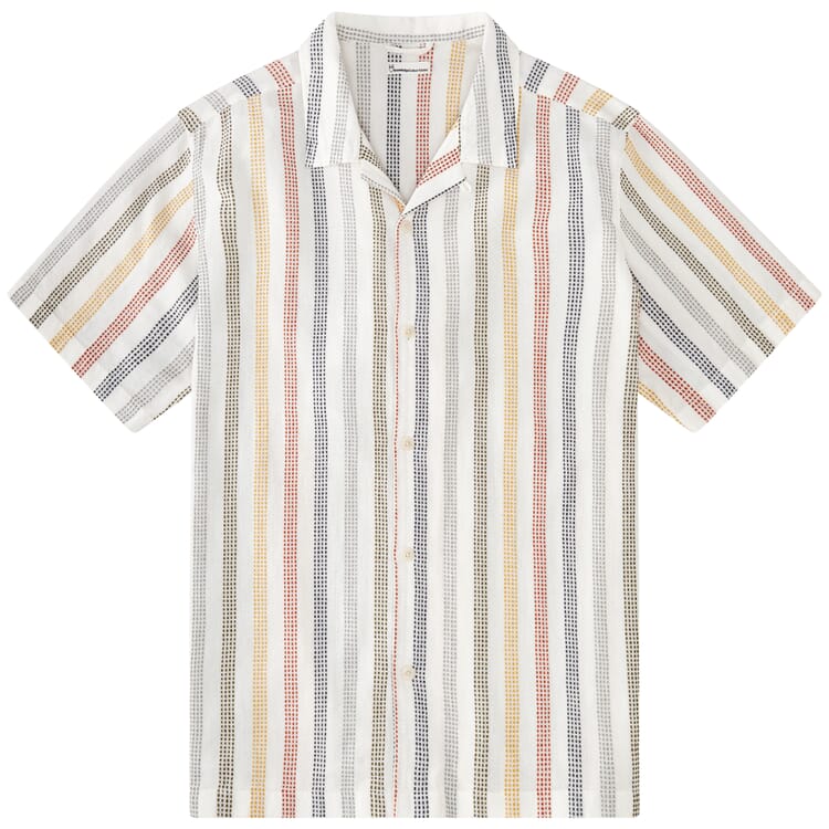 Camisa de hombre con rayas estructuradas, Multicolor