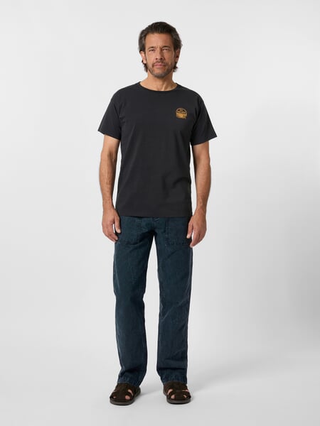 Herrenshirt mit Print 1969 Navy, Tragebild