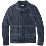 Mens shirt jacket striped Denim