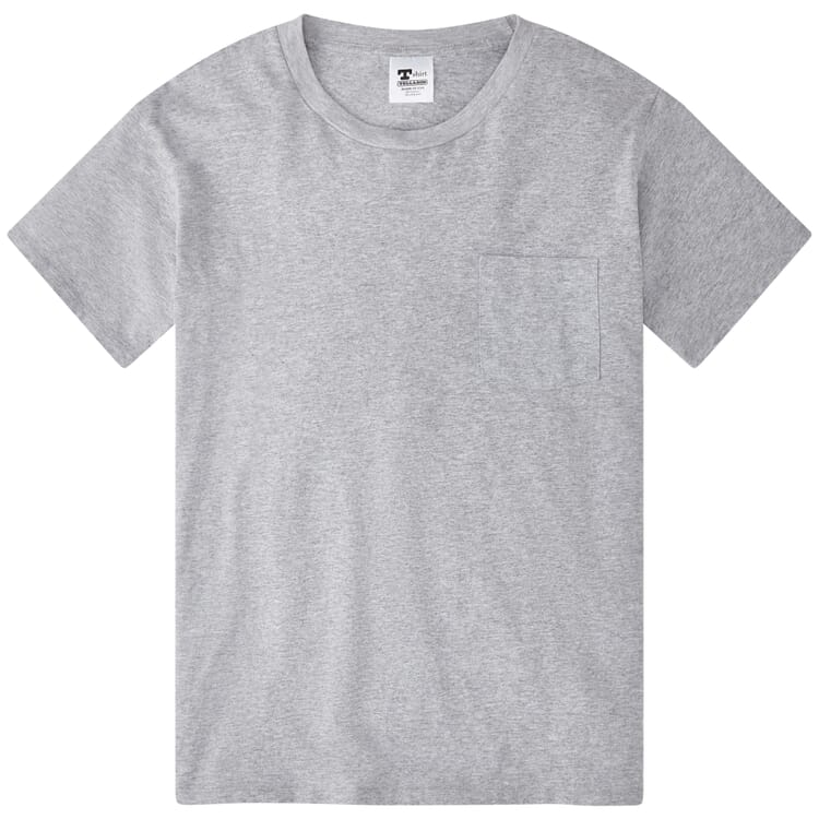 T-shirt homme poche poitrine, Gris mélangé