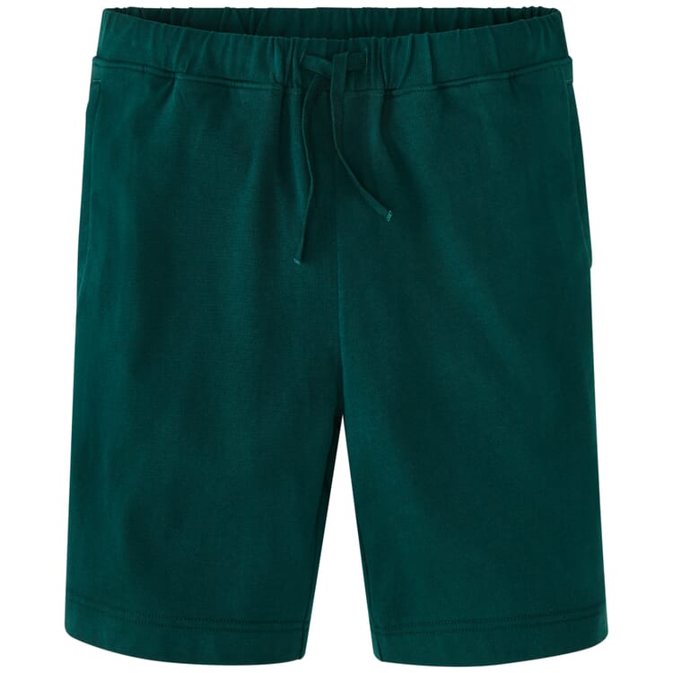 Pantalones cortos de hombre jersey pesado, Botella verde