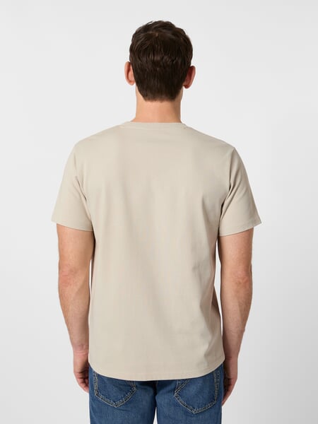 Herren-T-Shirt Heavy Jersey Sand, Tragebild