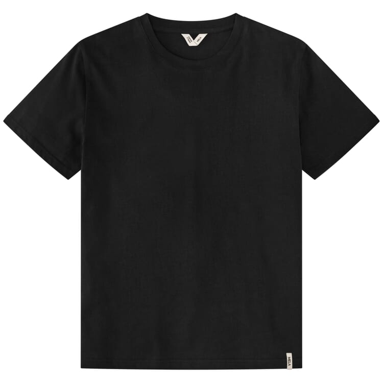Heren-T-shirt van zware jersey, Zwart