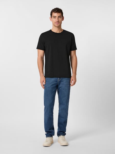 Camiseta de hombre Heavy Jersey Negro, Tragebild