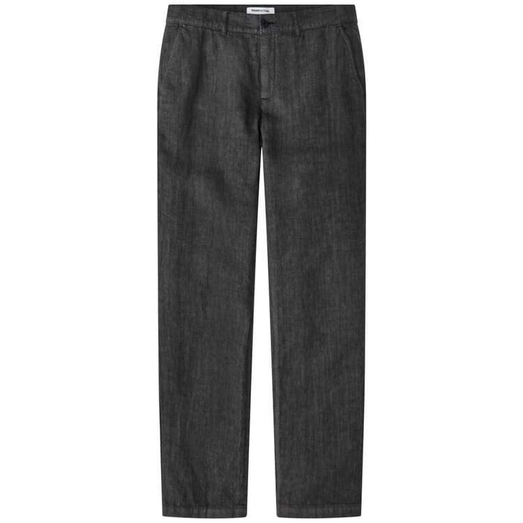 Pantalones de lino para hombre, Azul negro