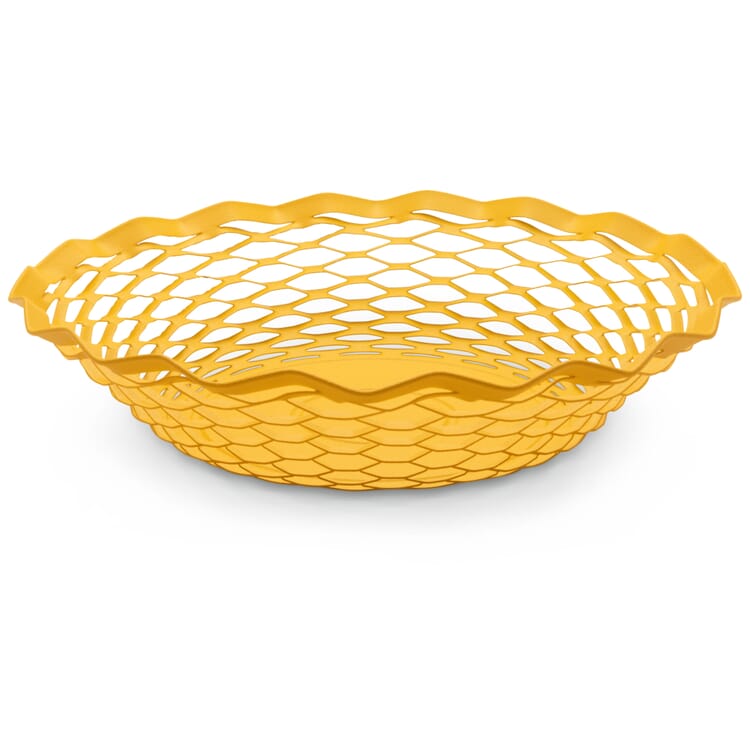 Franse broodmand rond, Geel