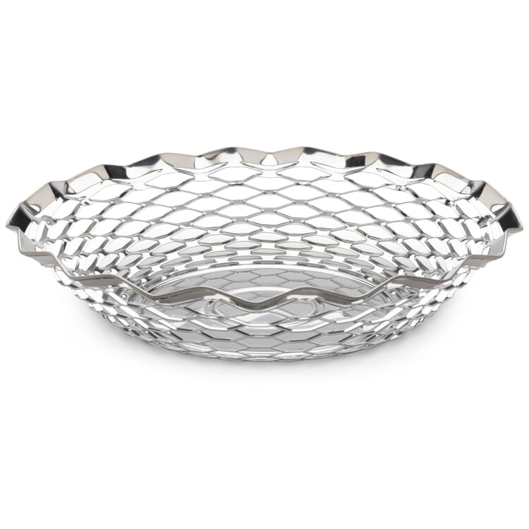 Corbeille à pain française ronde, Acier inoxydable