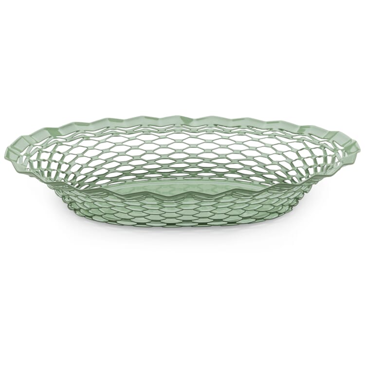 Corbeille à pain française ovale petite, Vert