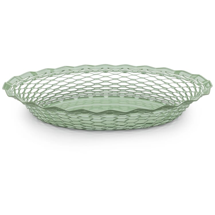 Corbeille à pain française ovale grande, Vert