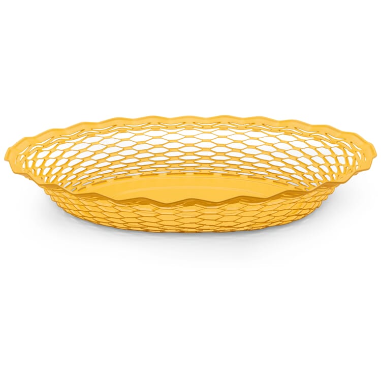 Französischer Brotkorb oval groß, Gelb