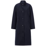 Ladies coat linen Dark blue