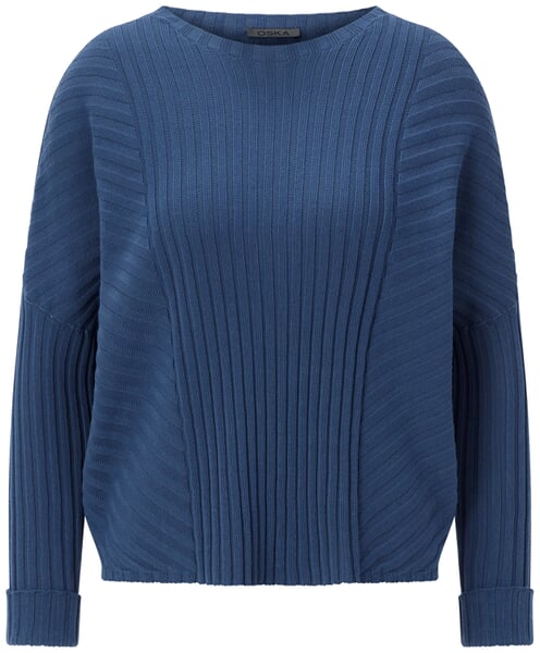 Women’s Ribbed Knit Sweater Blue