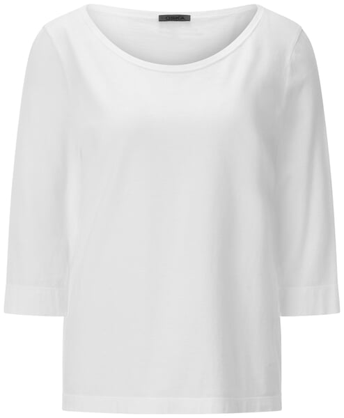 Dames-T-shirt met driekwartmouwen Wit