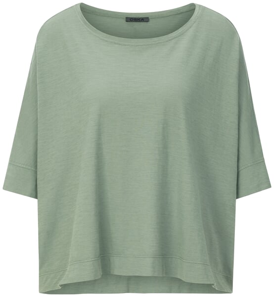 Dames-T-shirt met halflange mouwen Saliegroen