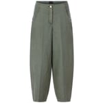 Damen-Leinenhose Salbeigrün