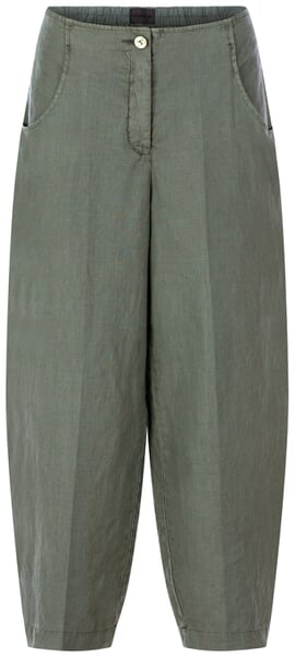 Pantalon en lin pour femme vert sauge