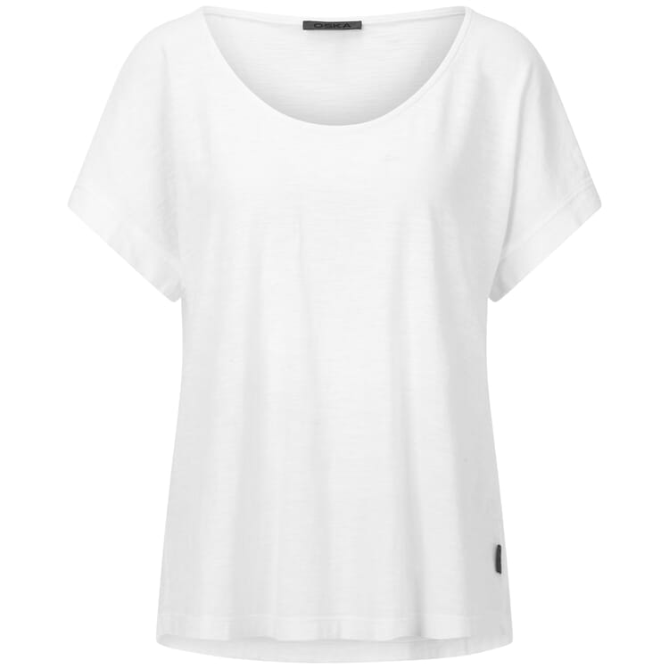 T-shirt femme à manches courtes, Blanc