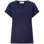 T-shirt en coton pour femme Bleu marine