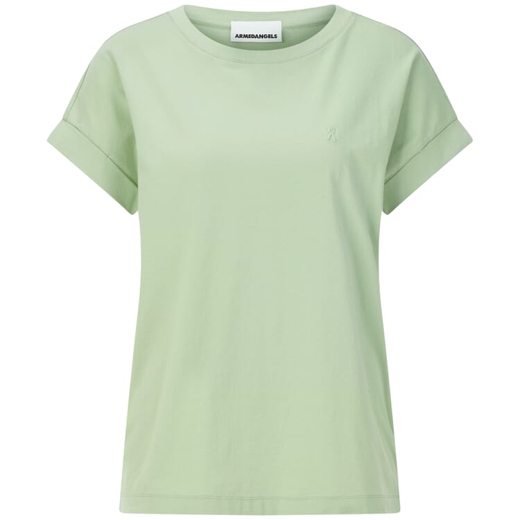 Damen-Baumwollshirt, Hellgrün