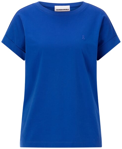 Dameskatoenen shirt Blauw