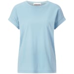 Camisa de algodón para señora Azul claro