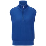 Pull-over pour femme avec zip Bleu