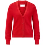 Cardigan da donna in cotone Rosso