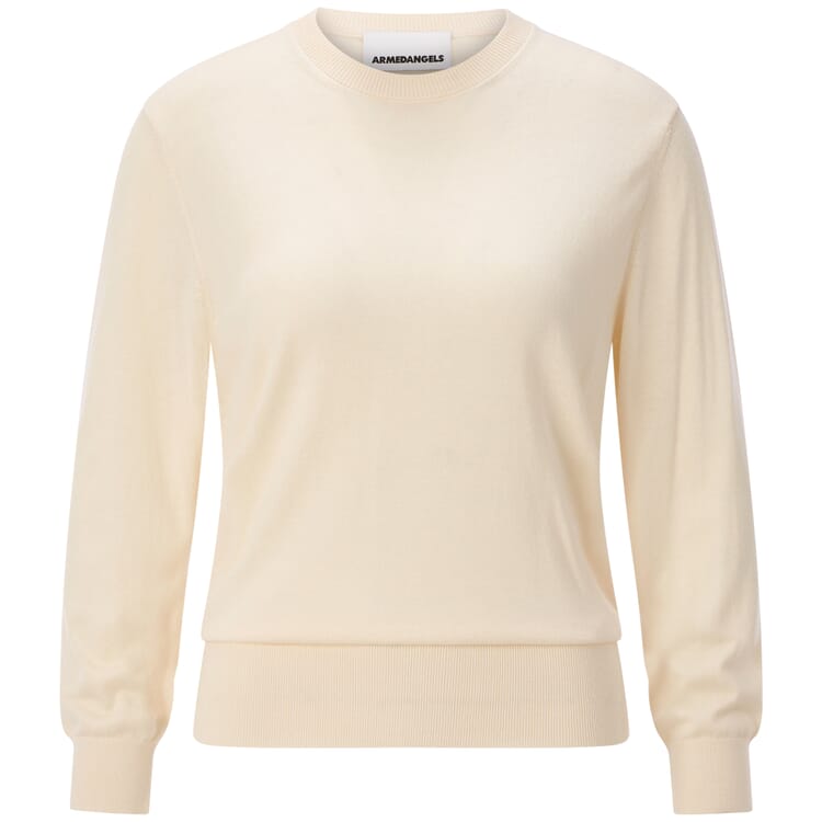 Women’s Fine-Knit Sweater, Cream White