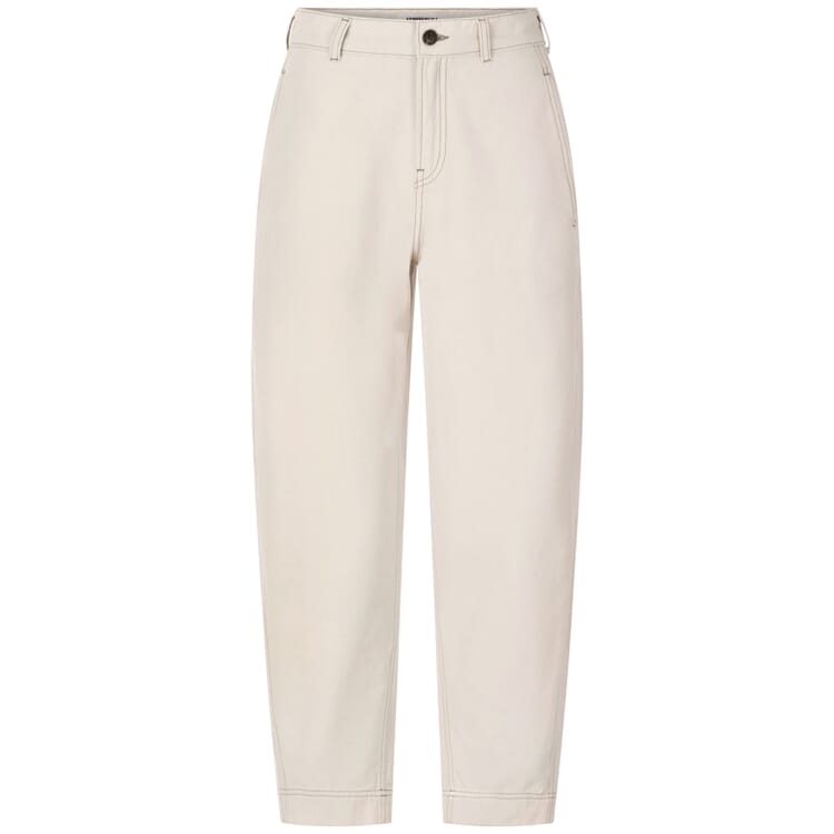 Pantalon Barrel pour femme en toile, Naturel