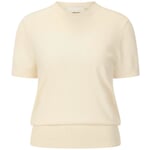 T-shirt en maille pour femme Blanc crème