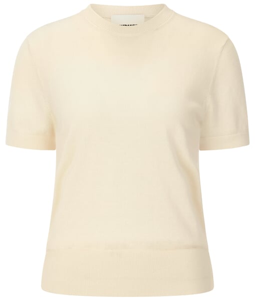 Dames-gebreid shirt Crèmewit