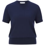 T-shirt en maille pour femme Navy