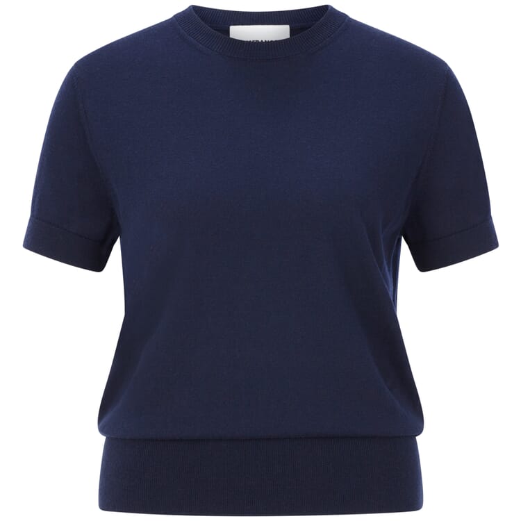T-shirt en maille pour femme, Navy
