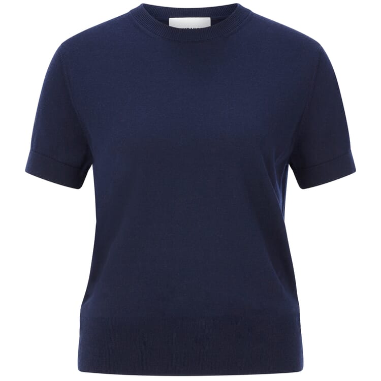 T-shirt en maille pour femme, Navy