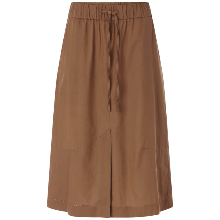 Jupe pour femme en lyocell et coton, Caramel