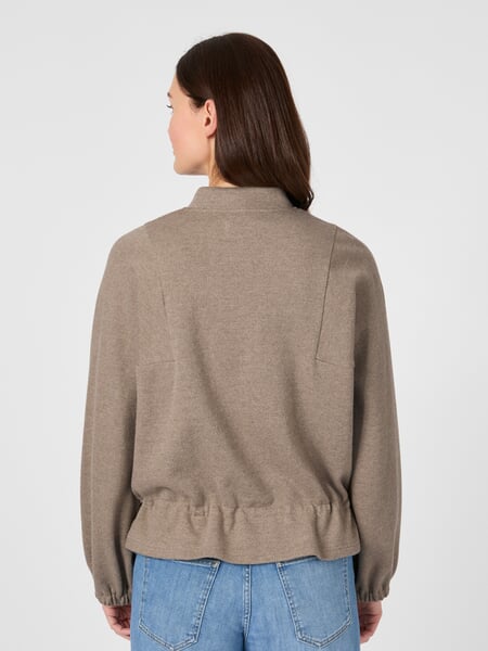 Women’s Blouson" Beige, presented on a model