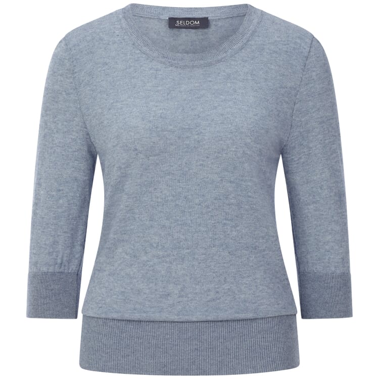 Damen-Strickshirt, Hellblau