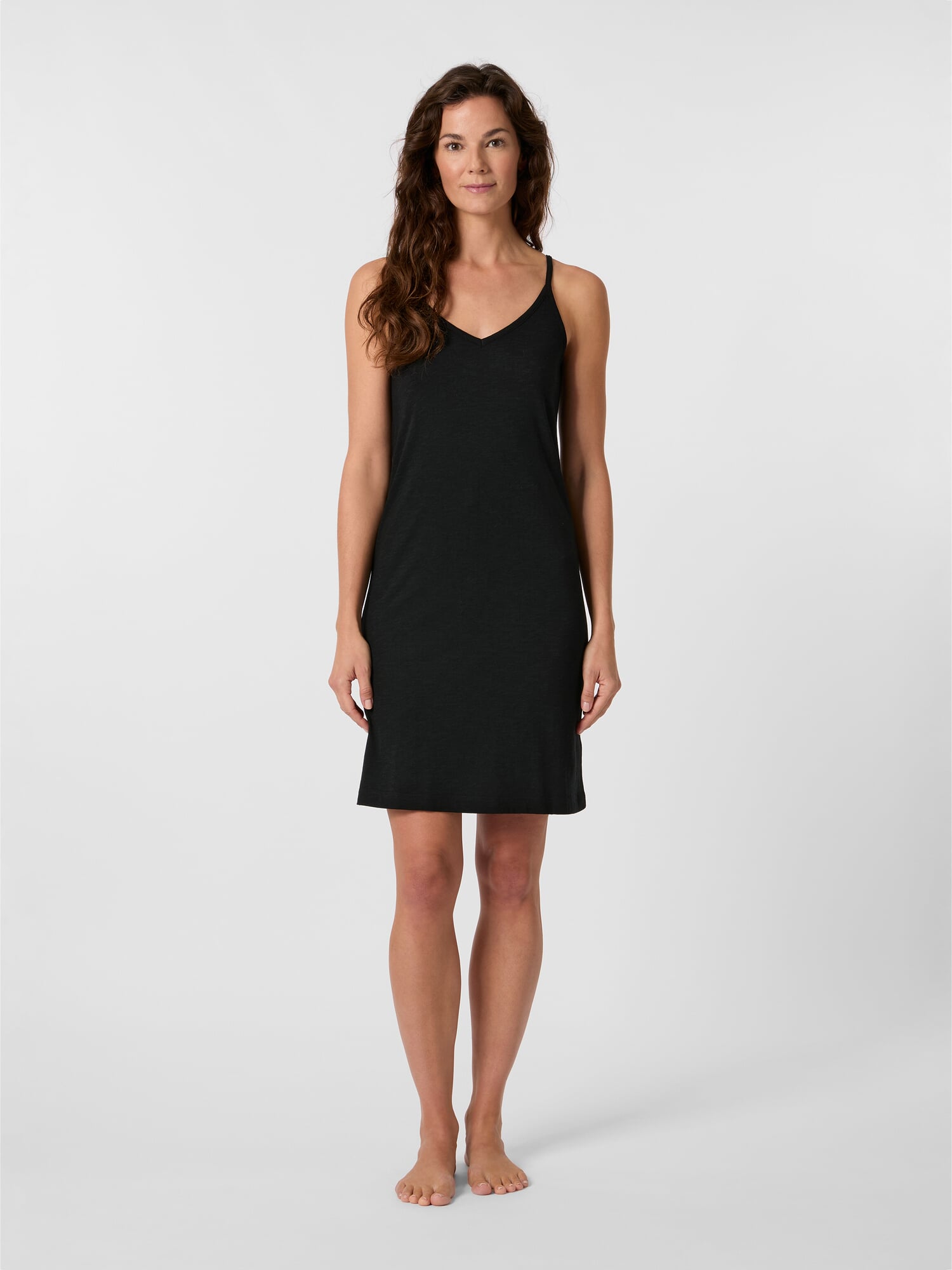 under dress black UNDERDRESS SHORT SLEEVE IN BLACK – CalaQisya main image 1