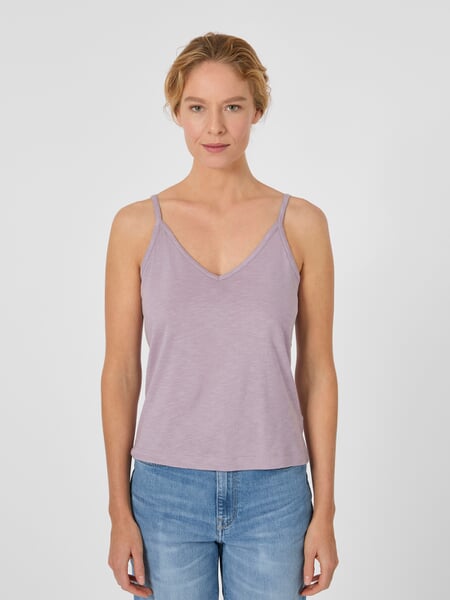 Jerseytop voor dames Sering, gepresenteerd op een model