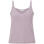 Damen-Jerseytop Flieder