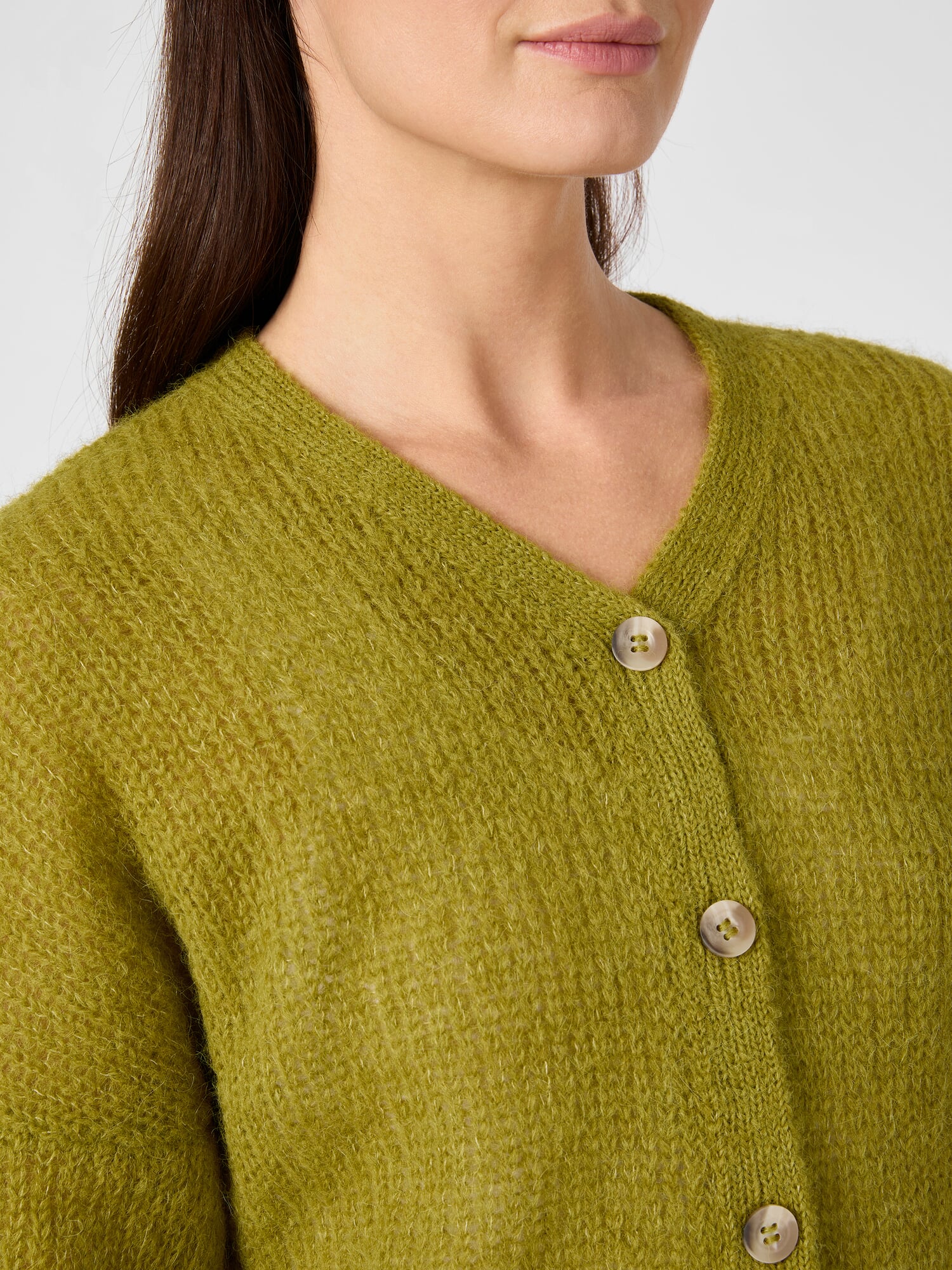 Ladies cardigan, Olive | Manufactum