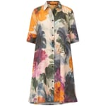 Robe en lin pour femme Multicolore