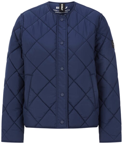 dames-gewatteerd jasje Donkerblauw