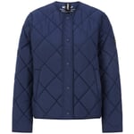 Ladies quilted jacket Dark blue