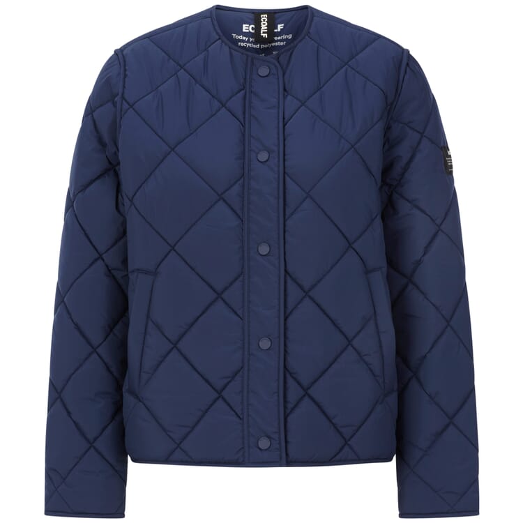 Ladies quilted jacket, Dark blue