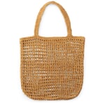 Borsa da donna in rafia, naturale