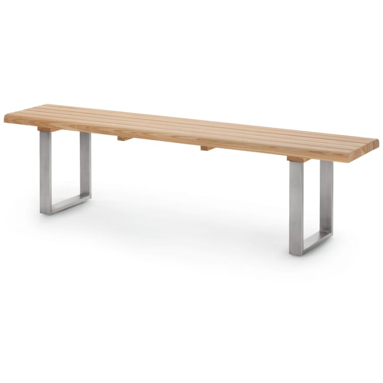 Gartenbank Lärchenholz mit Edelstahlgestell