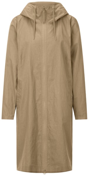 Manteau pour femme en lin à capuche Vert tilleul